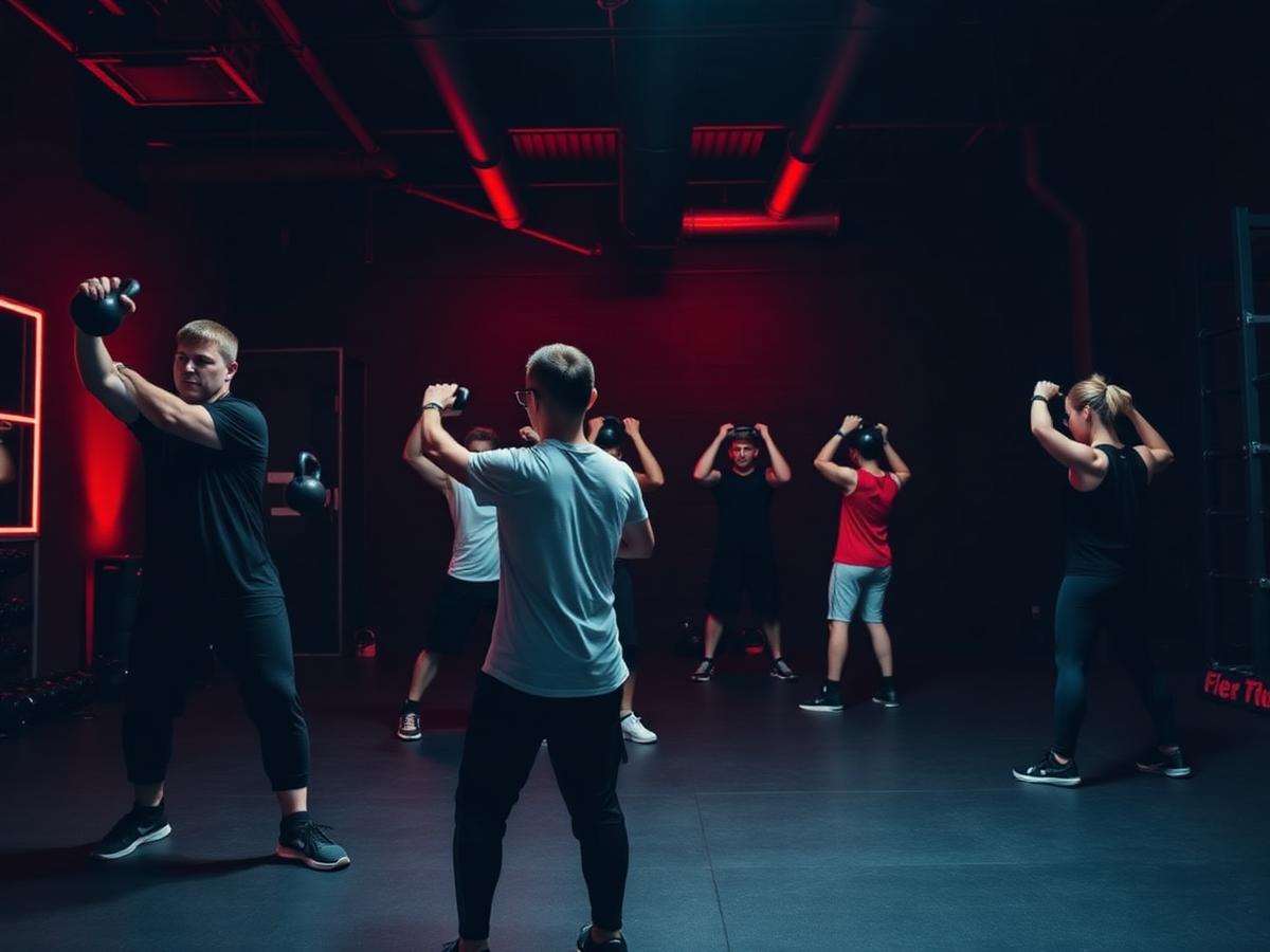 Group training session at the WittFit Health gym